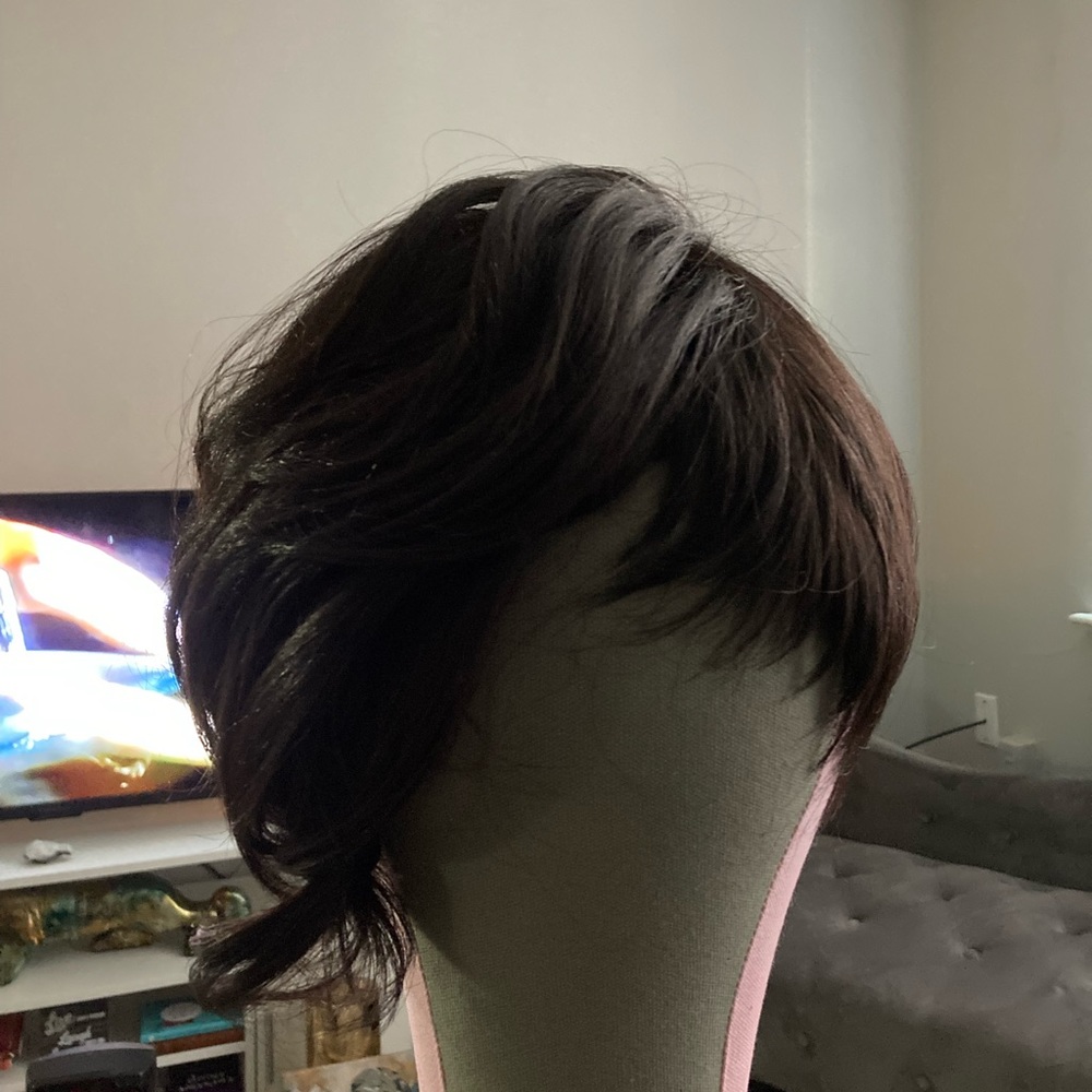 Human Hair Blend Wig